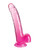 King Cock Clear 9" Cock With Balls - Pink