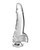 King Cock Clear 7.5" Cock With Balls - Clear