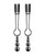 Selopa Beaded Nipple Clamps - Black Chrome