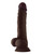 Shaft Model A Flexskin Liquid Silicone 10.5" Dong With Balls - Mahogany