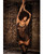 Mesh Babydoll With Underboob Detail & G-String Black S/M