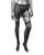 Radiance One Piece Garter Skirt With Thigh Highs - Black O/S