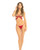 Rene Rofe Danger Zone Open Cup Bralette & G-String Red M/L