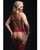 Lace Up Bra With Heart Detail, Garter Belt & Thong Red O/S