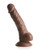 Curve Toys Fantasy Jock Weightlifting Wesley 7" Dildo With Balls - Dark