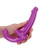 Shots RealRock 6" Strapless Strap On Glow in the Dark - Neon Purple