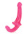 Shots RealRock 6" Strapless Strap On Glow in the Dark - Neon Pink