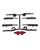 Saffron Under the Bed Adjustable Restraint System - Black and Red