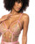 Floral Embroidered Teddy With Underwire Cup & Garters Pink Large