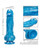 Twisted Love Twisted Silicone Dong - Blue