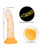 Glow Stick Mushroom Suction Cup Glow-in-the-Dark Dildo - Yellow