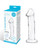 Glass 6" Dildo With Veins & Flat Base