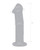 Glass 6" Dildo With Veins & Flat Base