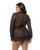 Provence Short Robe - Black 1X/2X