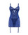 Kehlani Underwire Babydoll With Detachable Garters & G-String - Cobalt Blue 1X/2X