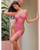 Genesis Lace Underwire Teddy With Lace Garter Stays - Raspberry L/XL