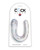 King Cock Clear Medium Double Trouble Dildo - Clear