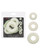 Alpha Liquid Silicone Glow in the Dark Cock Ring - Set of 3