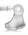 Oxballs Glowsling Cock Sling - LED Clear Ice