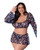 Hazy Dayz Shrooms Crop Top With Skirt & Thong - Black QN