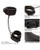 Nocturnal Collection Adjustable Ankle Cuffs - Black