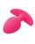 Cheeky Glow in the Dark Vibrating Butt Plug - Pink