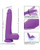 Silicone Studs Rechargeable Gyrating & Thrusting Vibrator - Purple