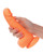 Silicone Studs Neon 6" Dildo - Orange