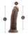 Blush Dr. Skin Silicone Dr. Shepherd 8" Dildo With Suction Cup - Chocolate