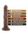Blush Dr. Skin 7.5" Basic Realistic Cock - Chocolate