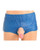 Strap U Booty Shorts 6" Silicone Dildo Strap-On Harness - Large