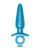B-Vibe Butties Sleek Tapered Plug - Blue
