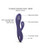 Love to Love Funky Bunny Small Rabbit - Midnight Indigo
