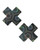 Neva Nude Holographic X Factor Pasties - Black O/S