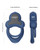 Anello Vibrating Double Cock Ring With Clitoral Stimulator - Blue