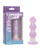 Lavender Haze Beaded Anal Probe - Lavender/White
