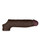 Shaft Model F Flexskin Liquid Silicone 8.8" Sheath - Mahogany