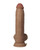 Shaft Flexskin Liquid Silicone 9.5" Vibrating Curved Dong With Balls - Oak