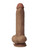 Shaft Flexskin Liquid Silicone 9.5" Vibrating Curved Dong With Balls - Oak
