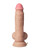Shaft Flexskin Liquid Silicone 7.5" Vibrating Dong With Balls - Pine
