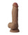 Shaft Flexskin Liquid Silicone 7.5" Vibrating Dong With Balls - Oak