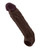 Shaft Model F Flexskin Liquid Silicone 7.8" Sheath - Mahogany