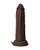Shaft Flexskin Liquid Silicone 6.5" Vibrating Dong - Mahogany