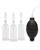 Lux Fetish Nipple Suckers With Clitoral Pump - Clear/Black