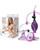 Lux Fetish Vibrating Nipple Suckers With Quick Release - Pink/Purple