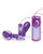 Lux Fetish Vibrating Nipple Suckers With Wired Remote Control - Purple
