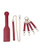 Kinky Play Box Red Passion 8 pc Set Bondage Kit - Red