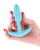 Techno Trance App Controlled Vibrating Anal Plug With Remote - Blue
