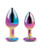 Gemsations 2 pc 2.75" & 3.25" Chrome Anal Training Set - Rainbow