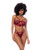 Lace Underwire Top With Thong 2 pc Set - Rosewood L/XL